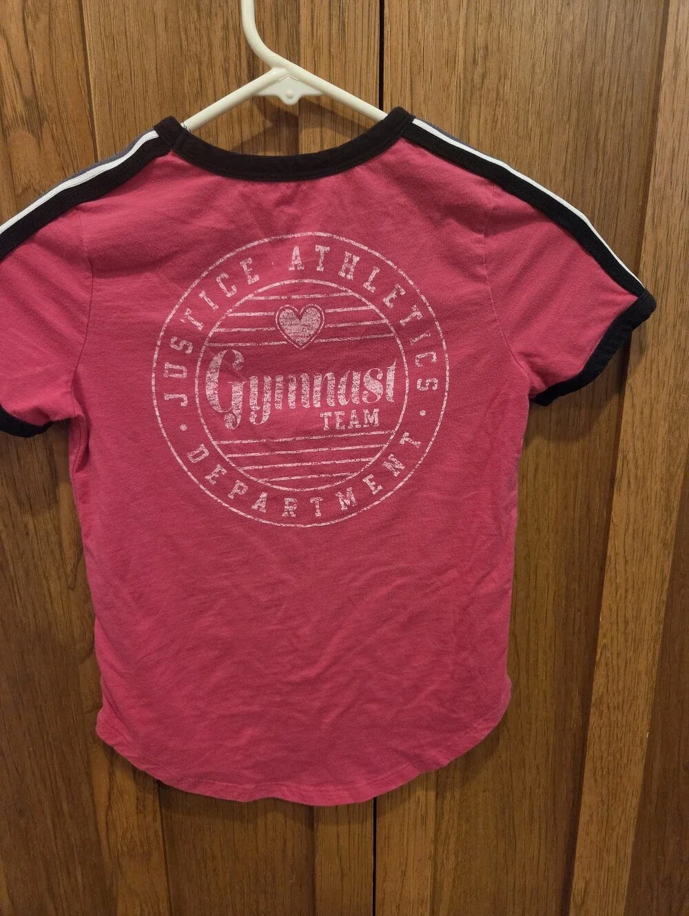 Girls Justice Gymnastics Short Sleeve Shirt. Size 10